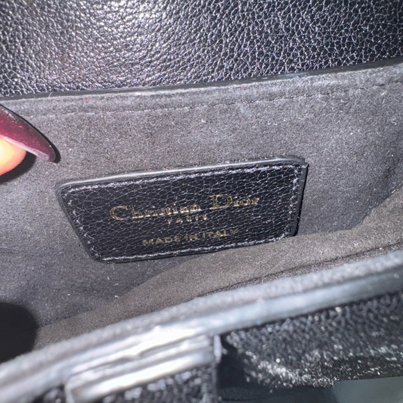 DIOR MICRO SADDLE BAG WITH STRAP - Picture 7 of 9